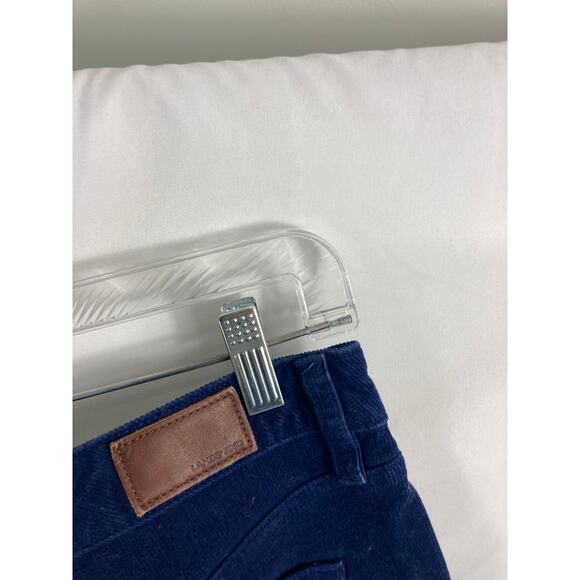 Lands End Blue Corduroy Mid Rise Pant Size 6 Petite - Picture 4 of 5